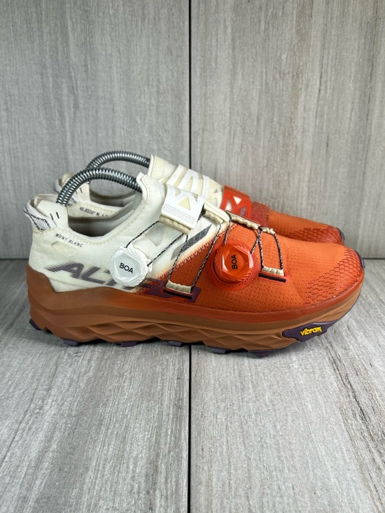 Altra Shoes - Altra Mont Blanc BOA Orange Trail Running Shoe Athletic Sneaker Women’s Size 9.5
